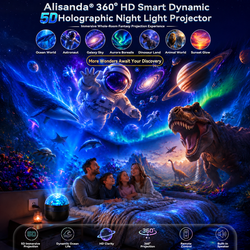 🎁360° Smart Holographic Starry Sky Projector (HD Smart Dynamic 5D)